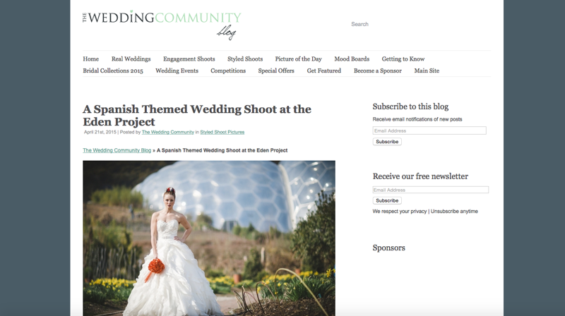 Wedding Community Blog press feature all about Jenny Wren, Wedding Planner in Cornwall.