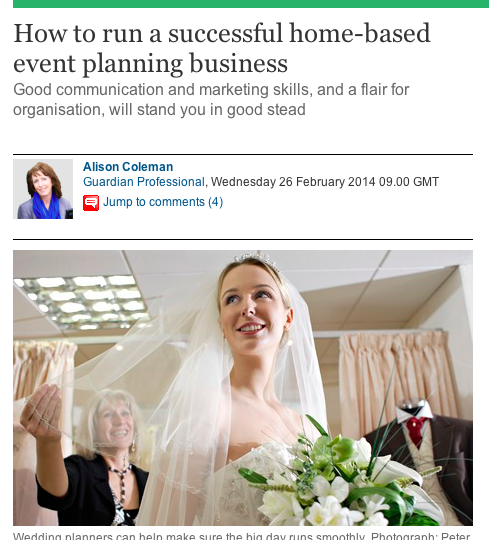 Feature from The Guardian by Jenny Wren, Wedding Planner in Cornwall