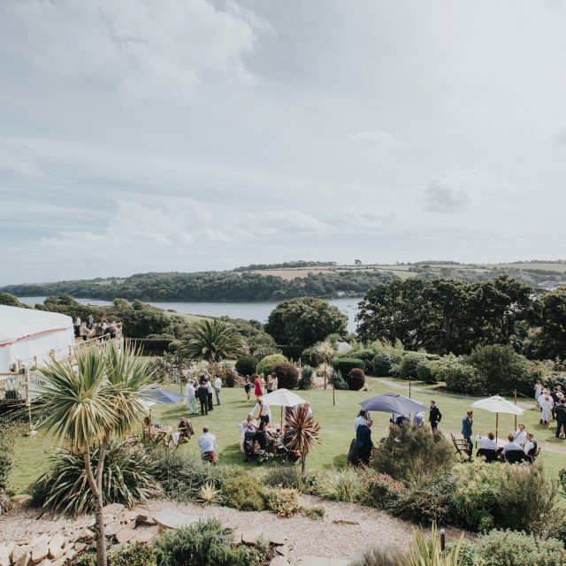Photo of the wedding venue during Katie and Rob's cornwall wedding. This picture was taken during a wedding planned by Jenny Wren, Wedding Planner in Cornwall.