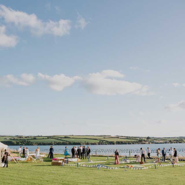 Absolute Canvas marquee at Porthilly Farm wedding, Cornwall